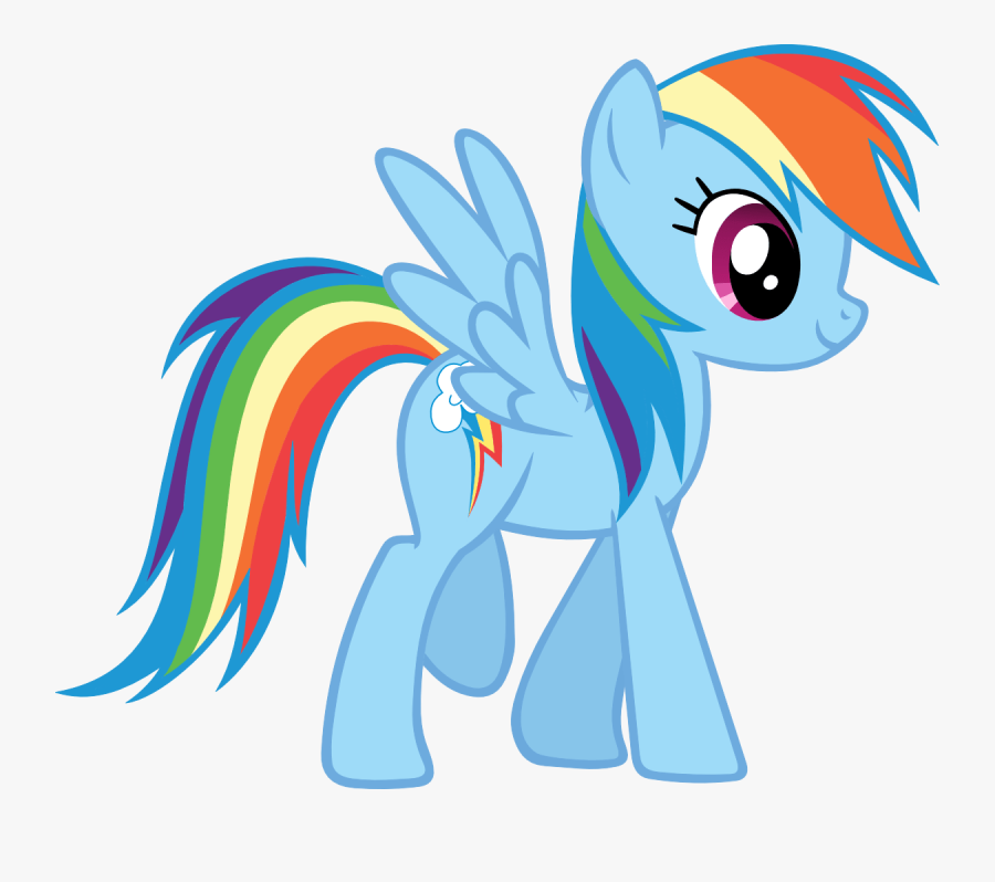 Rainbow Dash Side View - Rainbow Dash, Transparent Clipart