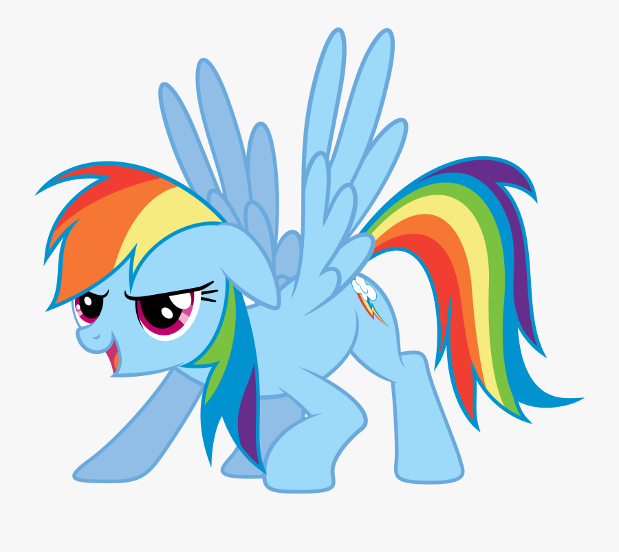 Rainbow Dash Taking Off, Transparent Clipart