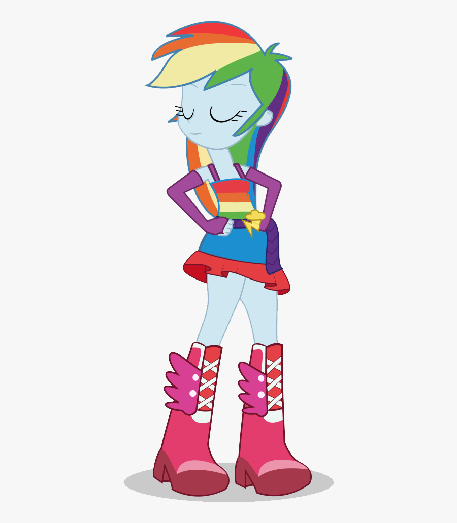 Equestria Girls Rainbow Dash Art, Transparent Clipart