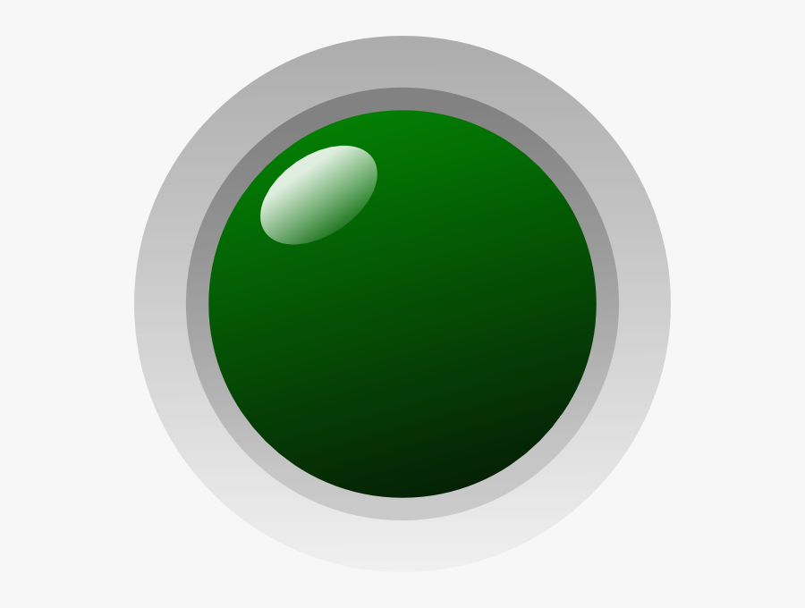 Green Led Off Svg Clip Arts - Circle, Transparent Clipart