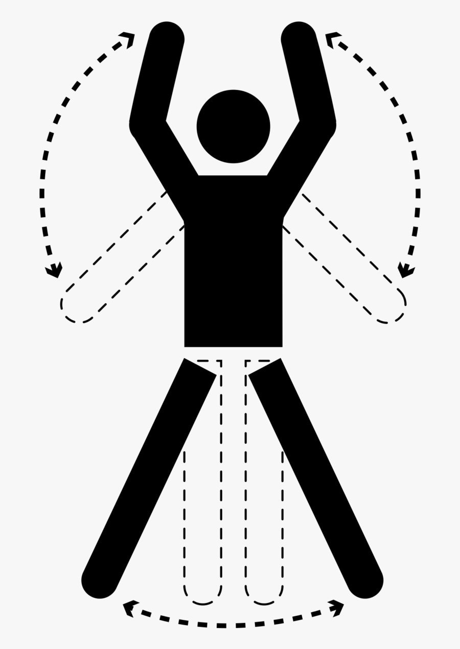 Clipart Exercise Jumping Jack - Physical Stress Icon, Transparent Clipart