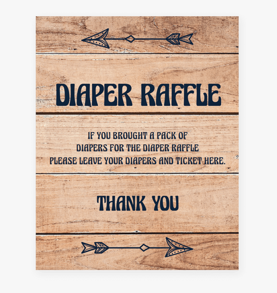 diaper raffle sign wording