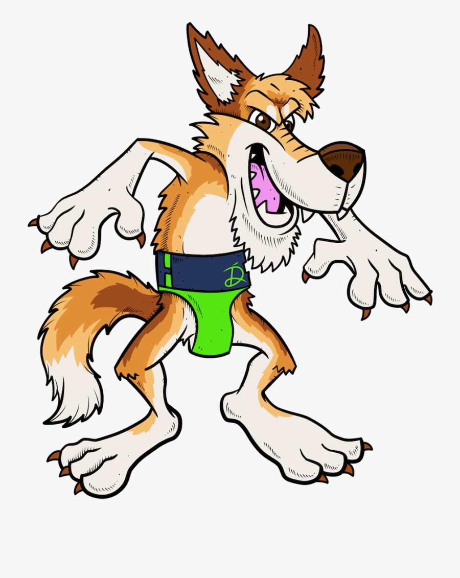 Wolf Diaper 2 Small - Cartoon Diaper Wolf, Transparent Clipart