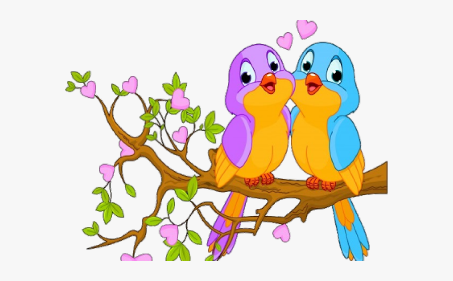 Love Birds Clipart Cartoon - Clipart Picture Of Birds, Transparent Clipart