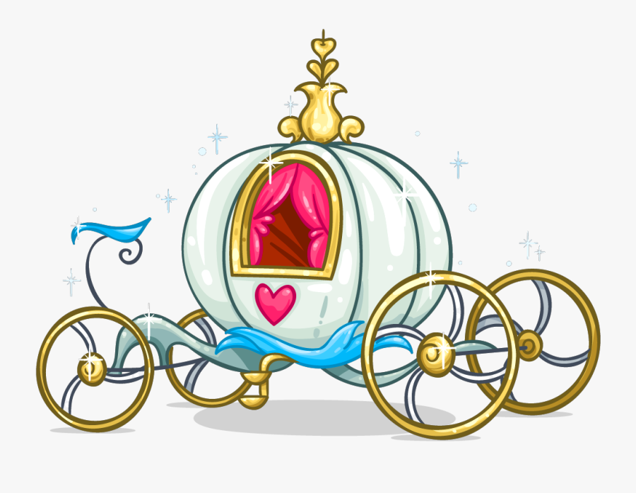 Ftestickers Disney Cinderellacoach Stagecoac - Cinderella Carriage Png, Transparent Clipart