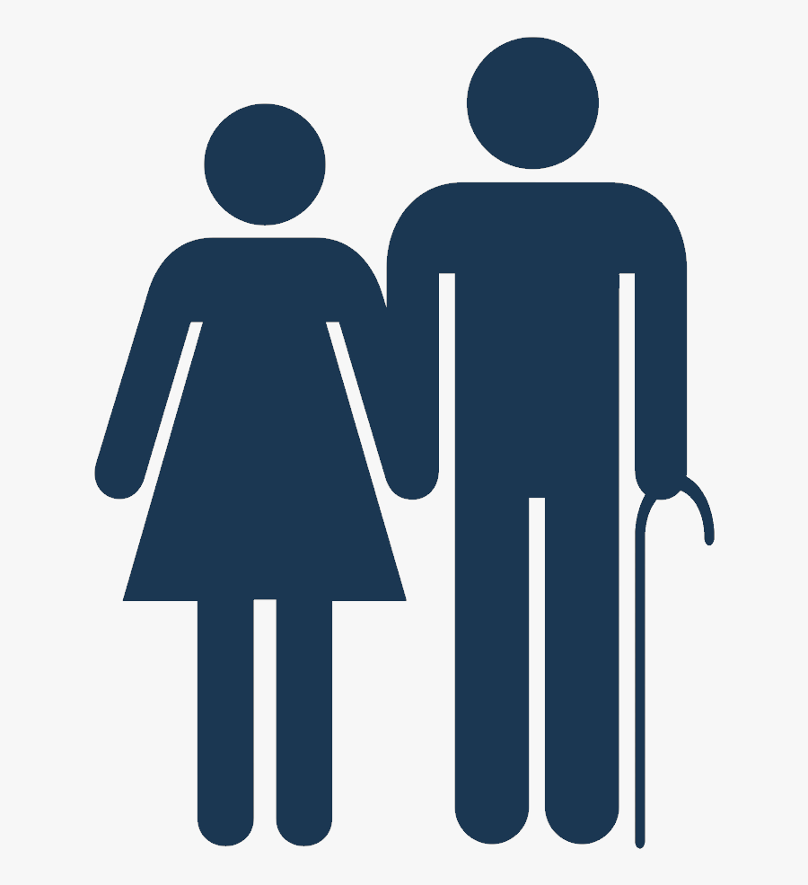 Retirement Icon 2 Shield Blue - Toilet Man Woman Sign, Transparent Clipart