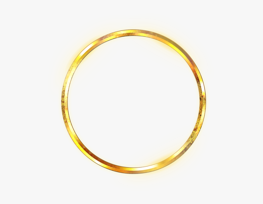 Golden Circle Png - Gold Circle Frame Png, Transparent Clipart
