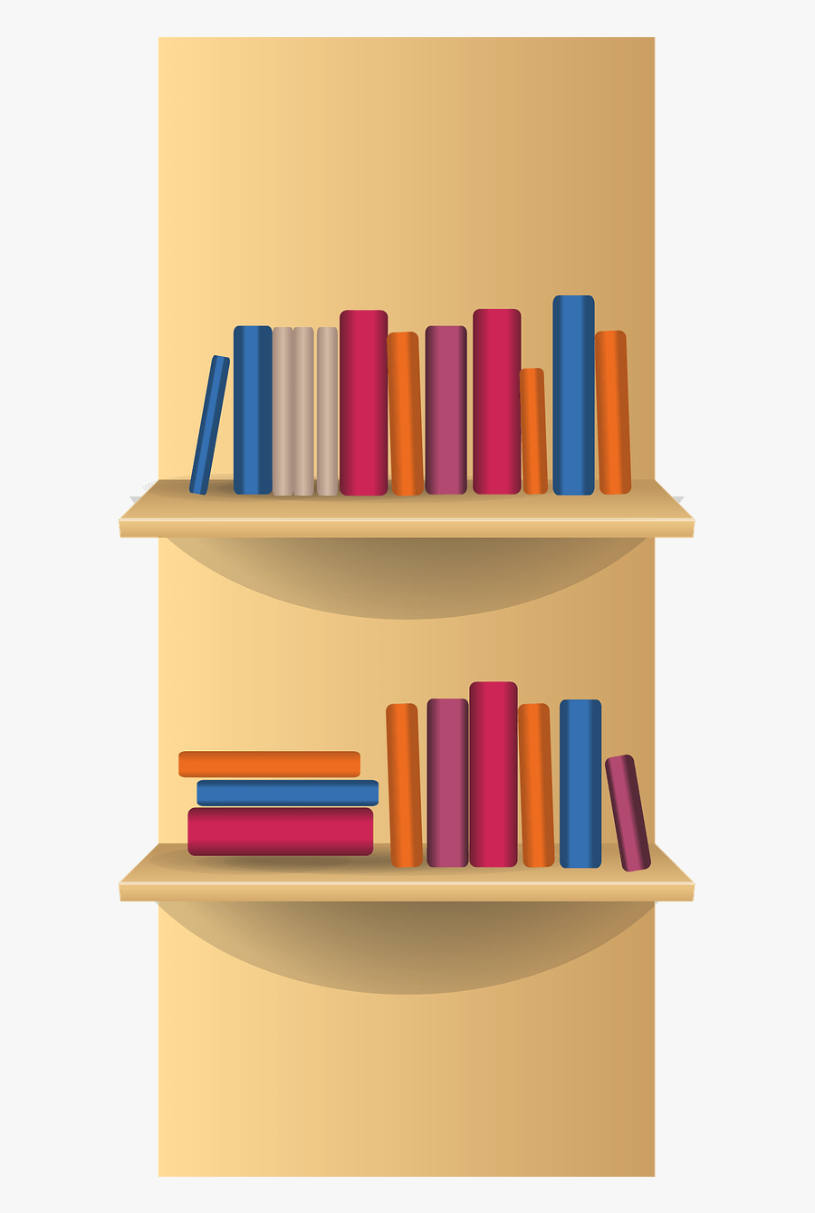 19 Bookshelf Clipart Huge Freebie Download For Powerpoint - ชั้น หนังสือ การ์ตูน Png, Transparent Clipart