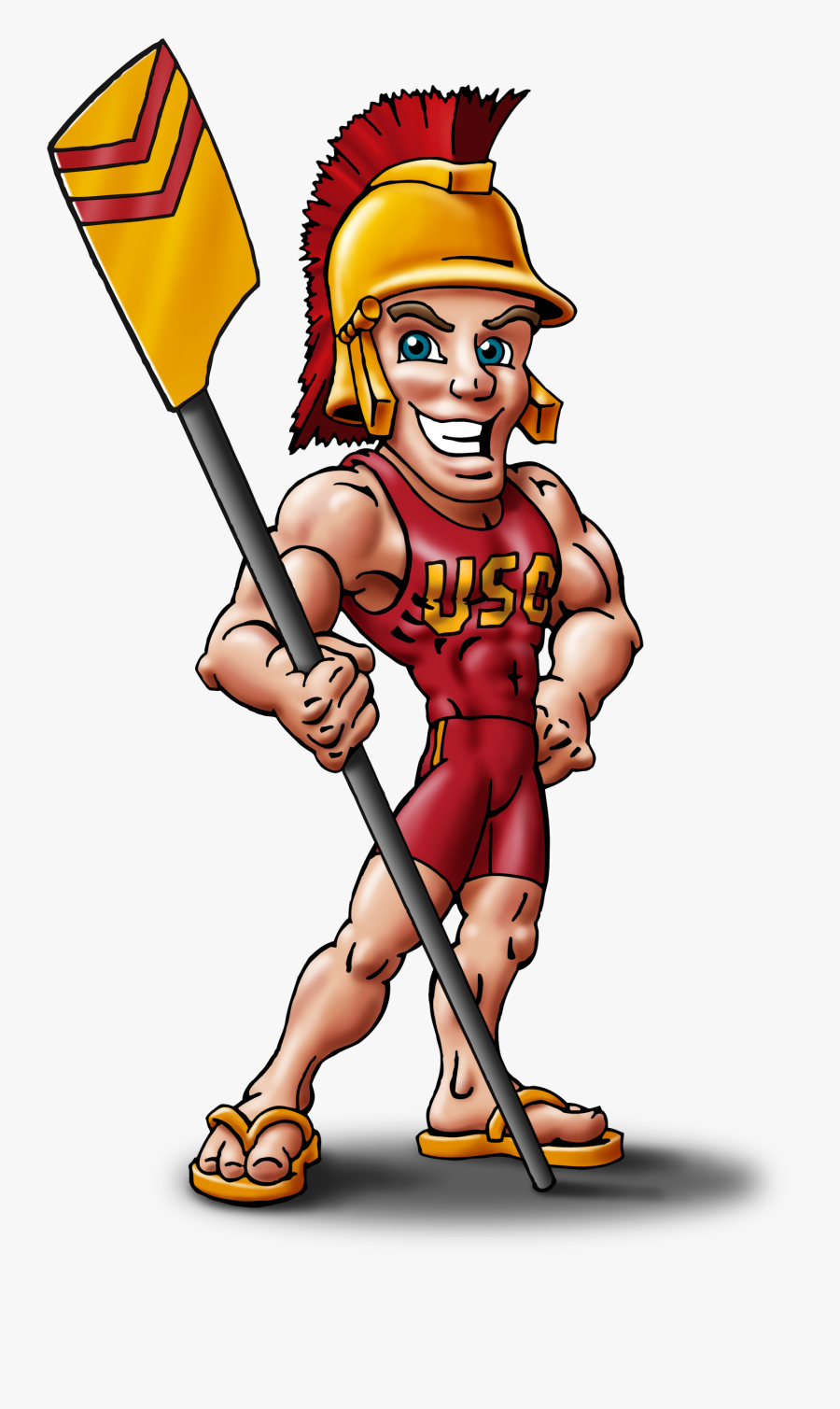 Sponsor A Rower - Mascot University Of Southern California, Transparent Clipart