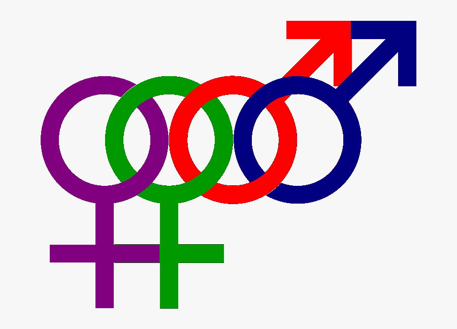 Sexual Orientation Symbols - Bisexualidad Png, Transparent Clipart