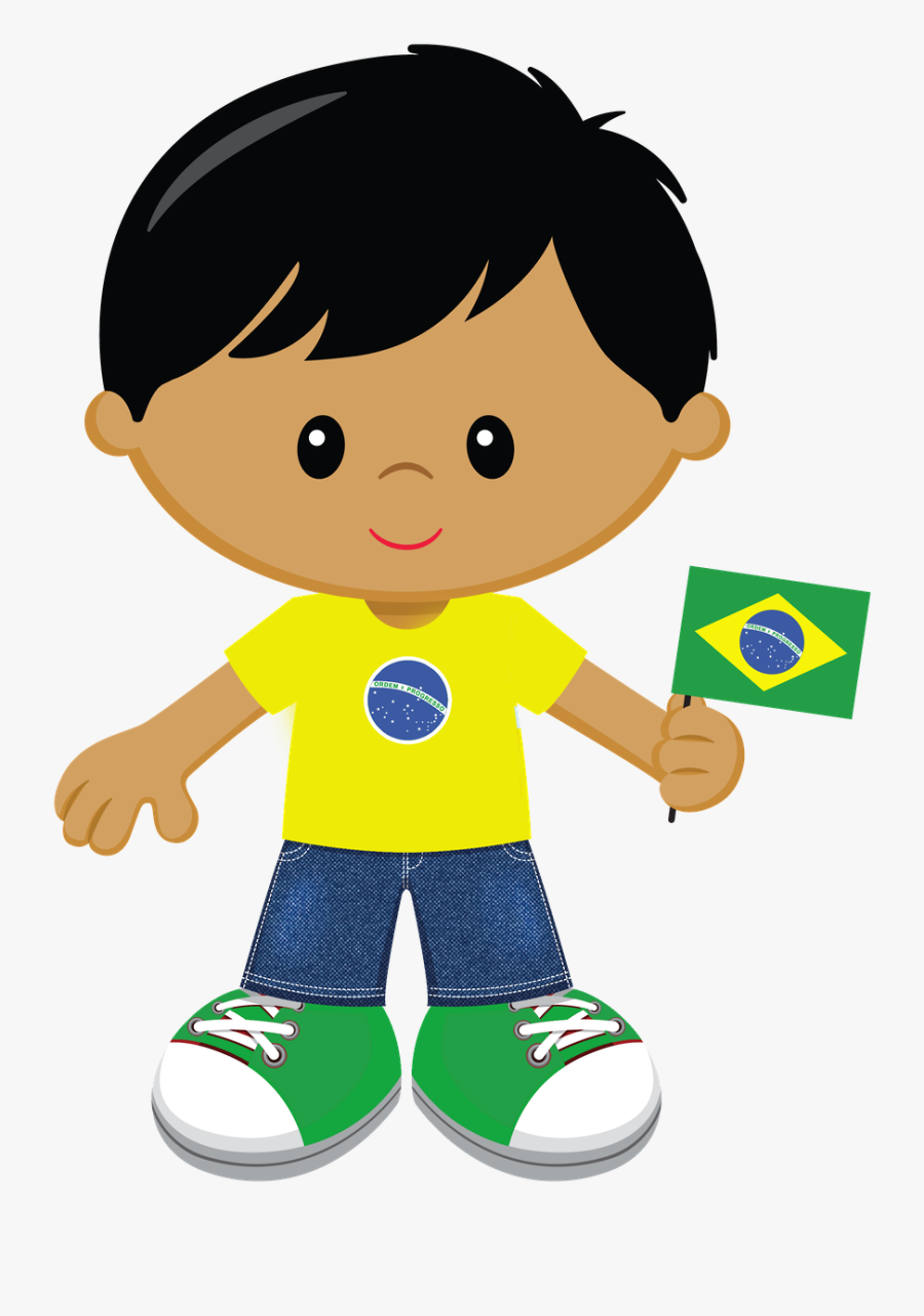 Transparent Knit Clipart - Brazilian Boy Cartoon Png, Transparent Clipart