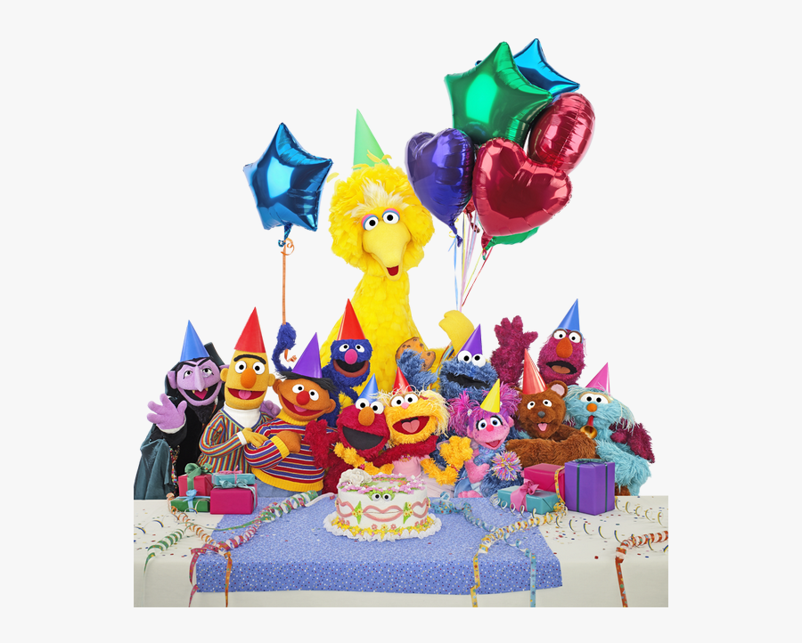 Sesame Street Happy Birthday Clipart - Sesame Street Characters Happy Birthday, Transparent Clipart