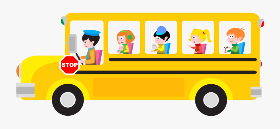 School Bus Png Cartoon, Transparent Clipart