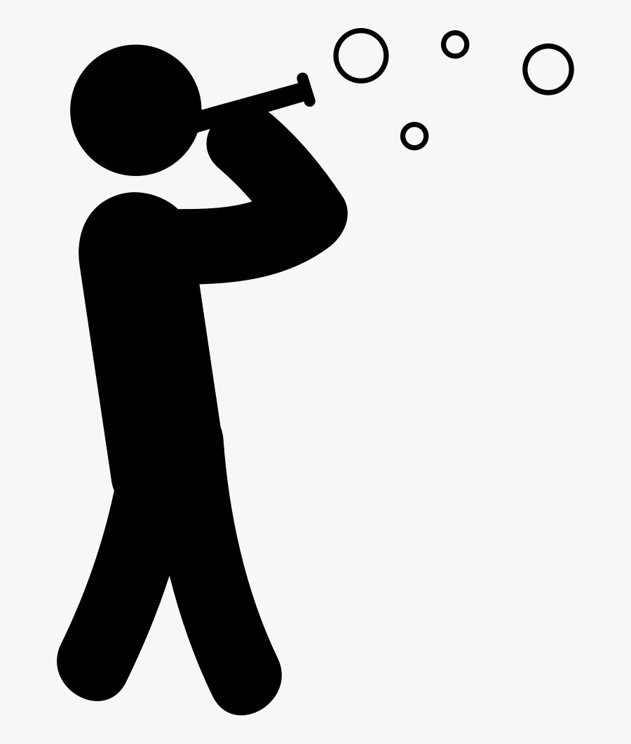 Man Making Soap Bubbles Comments - Bubble Soap Icon, Transparent Clipart