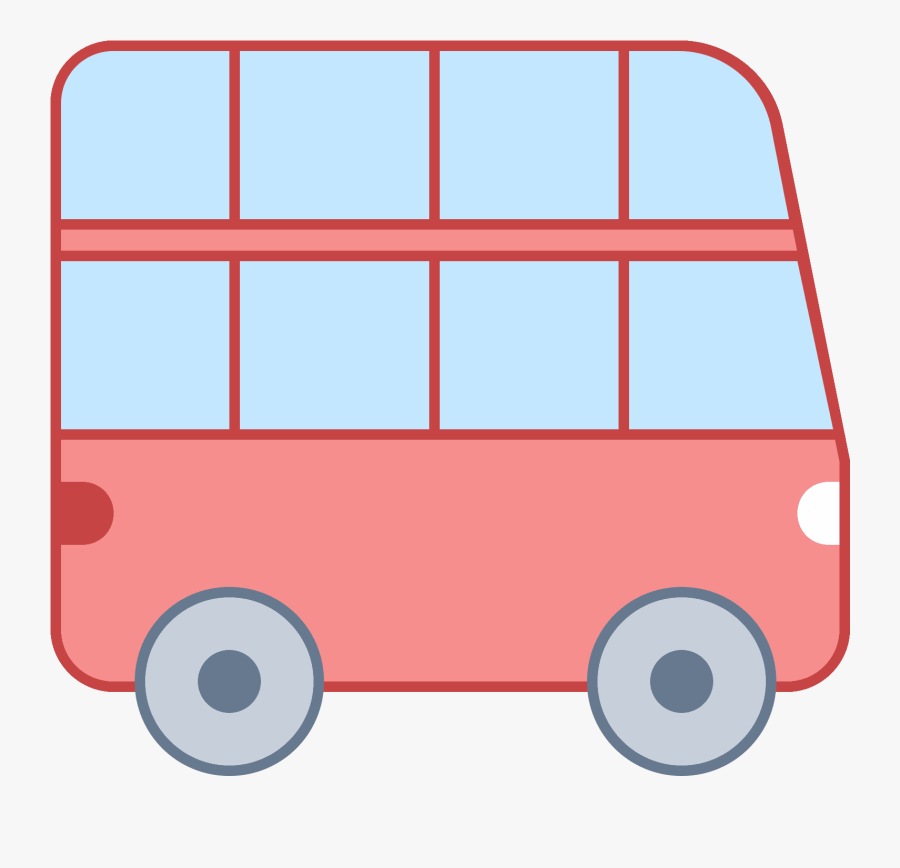 Tour Bus Icon, Transparent Clipart