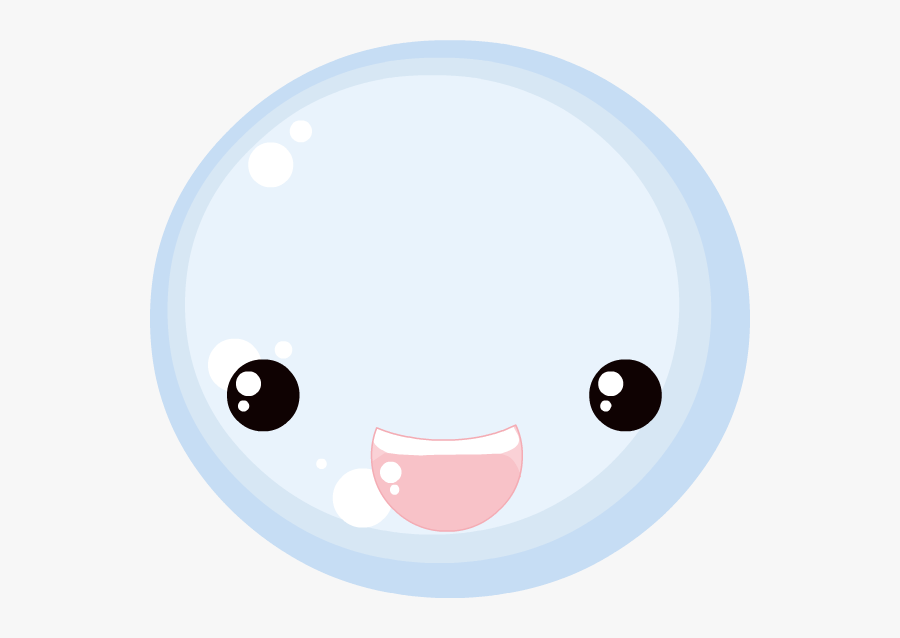 Cute Bubble - Bubbles With Face Clip Art, Transparent Clipart