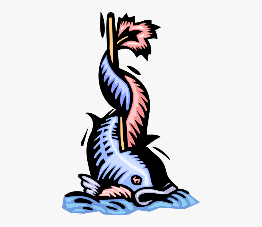 Vector Illustration Of Sea Serpent Fish Clipart , Png, Transparent Clipart