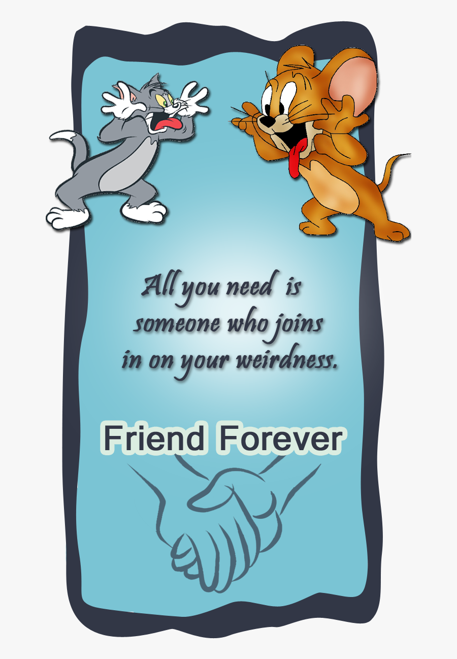 Transparent Tom And Jerry Png - Tom And Jerry Friendship Quotes, Transparent Clipart