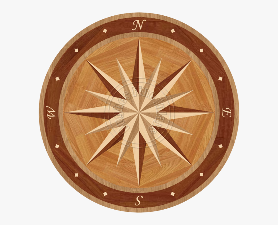 Transparent Fantasy Compass Rose Png - Compass Rose Floor, Transparent Clipart