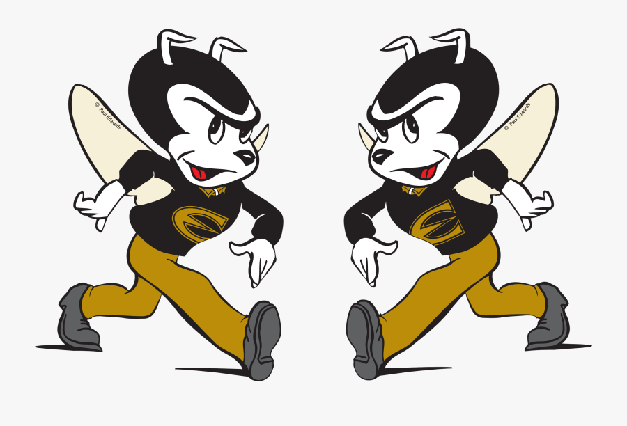 The Official University Mascot Is Corky The Hornet - Emporia State University Corky, Transparent Clipart