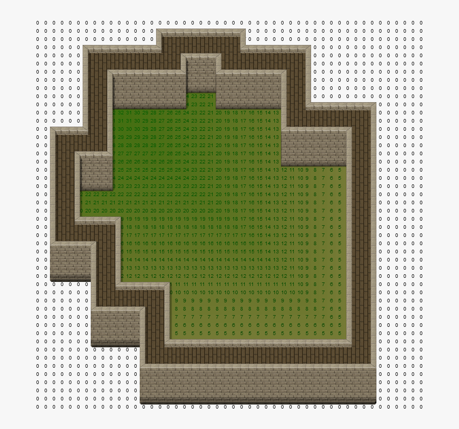 The Outer Wall Is Determined By Some Random Placement - 2d Castle Walls Top View, Transparent Clipart