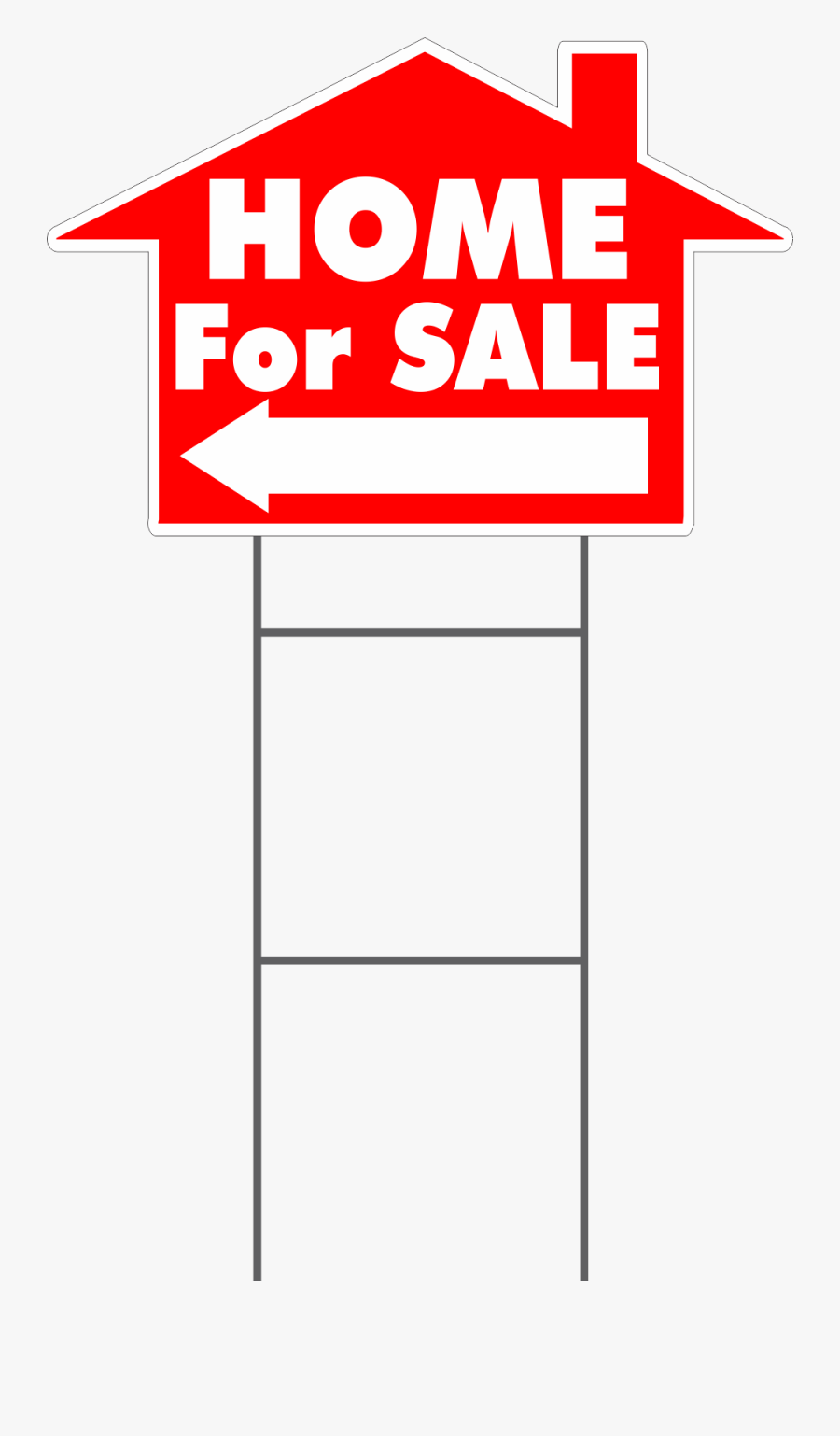 Home For Sale House Shaped Yard Sign Clipart , Png - Safety Banner, Transparent Clipart