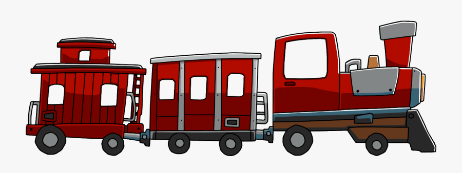 Clipart Train Train Car - Red Train Cartoon Png, Transparent Clipart