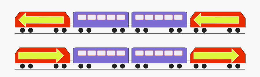 Collection Of Train Car Clipart - Top And Tailed Train, Transparent Clipart