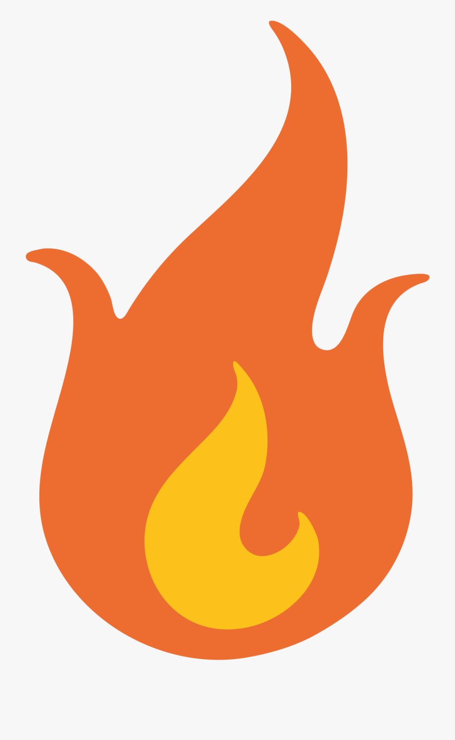 Flame Clipart Emoji - Fire Emoji Transparent, Transparent Clipart