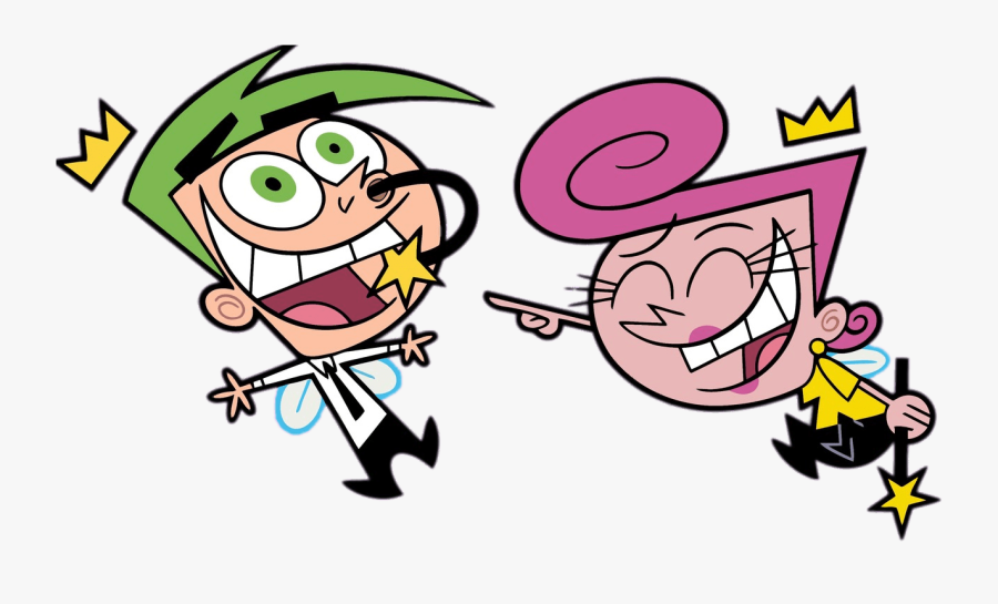 The Fairly Oddparents Wanda And Cosmo Having Fun - Fairly Odd Parents Hd, Transparent Clipart