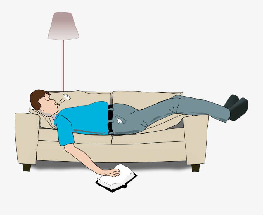 Sleep Comfortably On Couch, Transparent Clipart