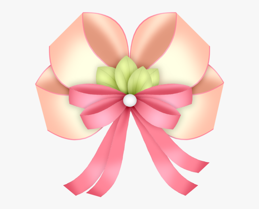 Flower With Ribbon Png Clipart , Png Download - Flower With Ribbon Png, Transparent Clipart