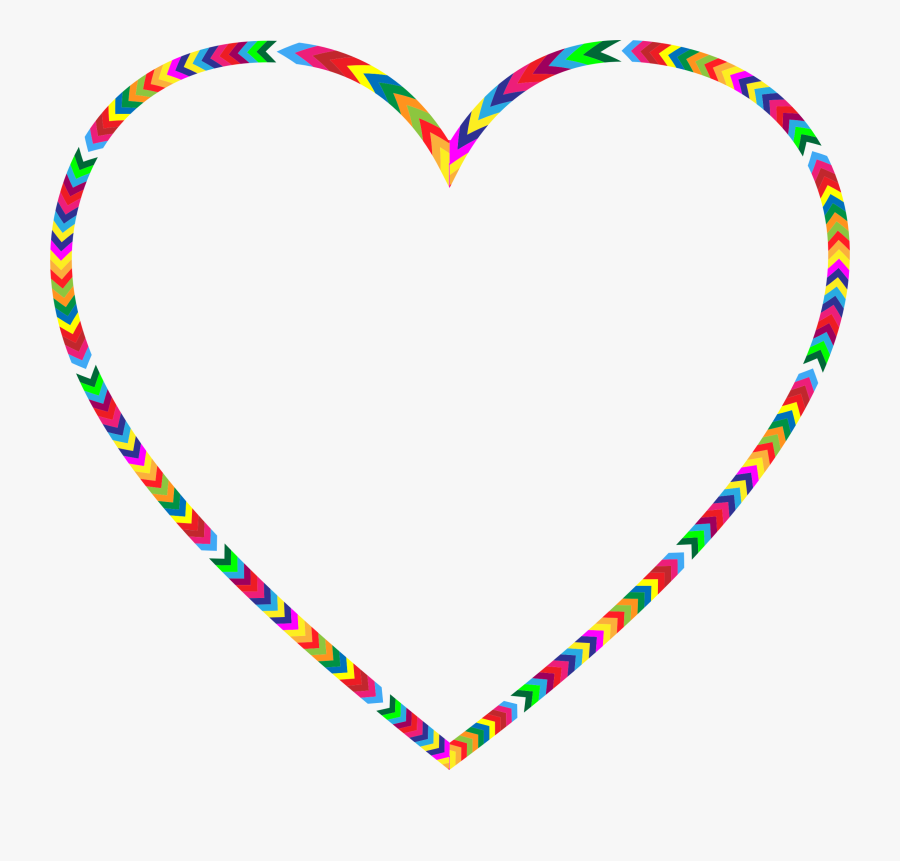Multicolored Big Image Png - Multi Coloured Heart Png, Transparent Clipart