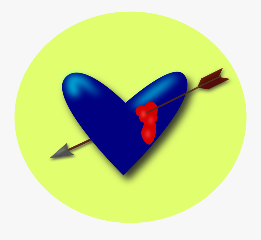 Cupid Heart Arrow Svg Clip Arts - Broken Blood From Heart With Arrow, Transparent Clipart