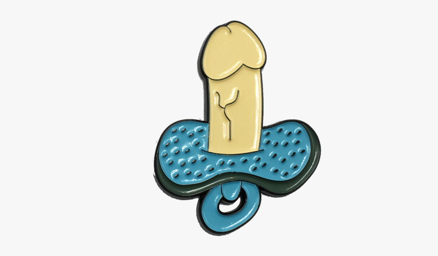 Penis Pacifier Pin - Cartoon Penis Transparent Background, Transparent Clipart