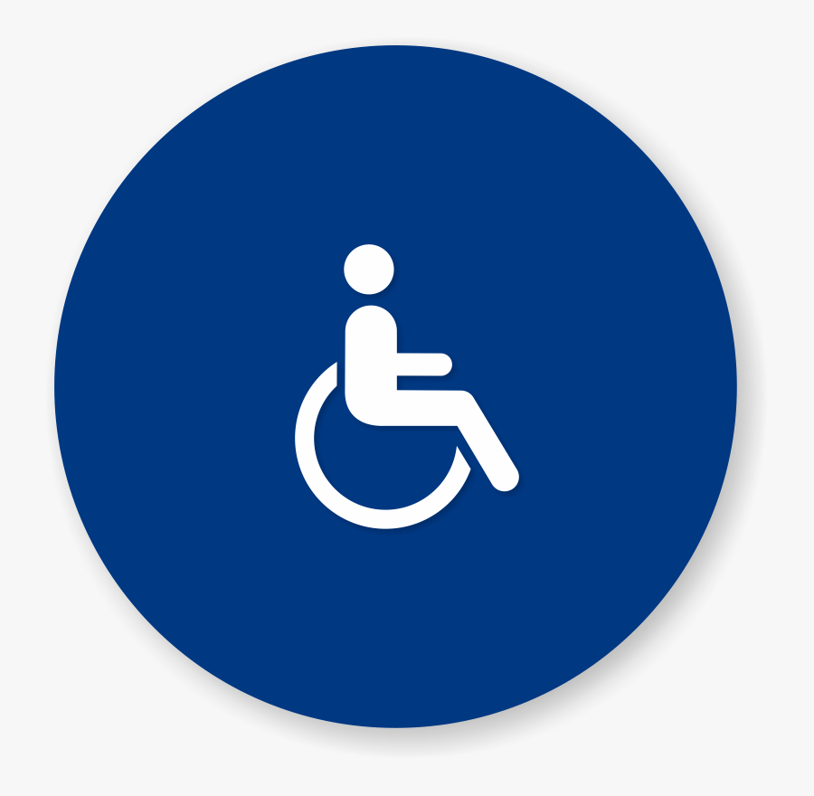 Accessible Bathrooms Sign, Transparent Clipart