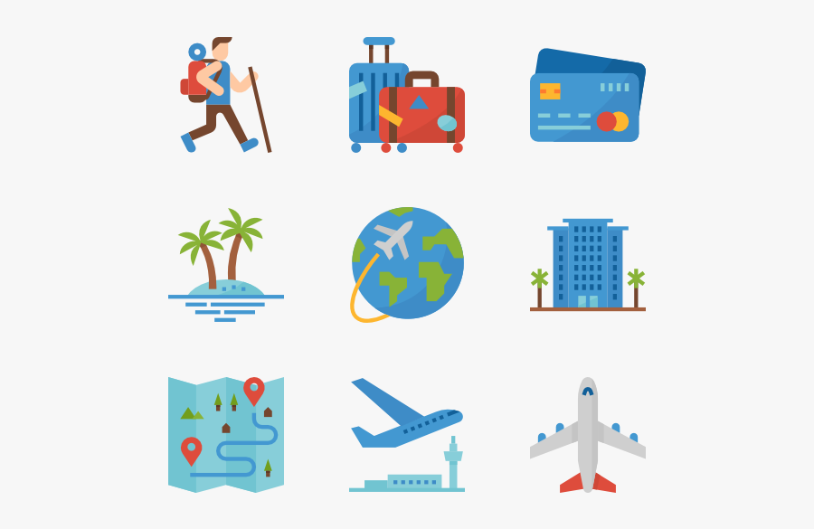 Airplane Icons Free Vector, Transparent Clipart