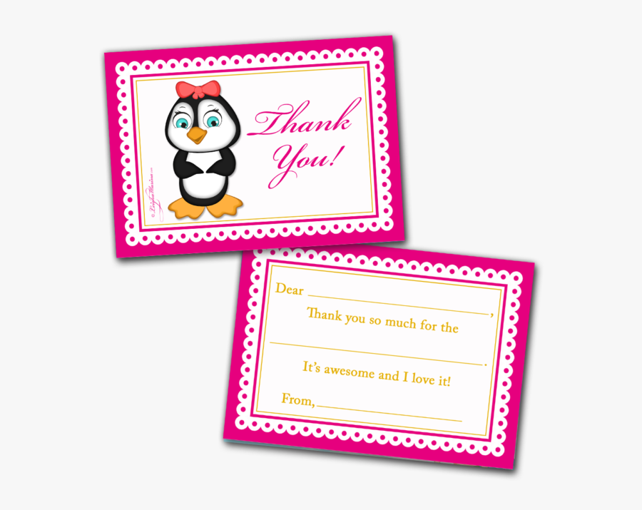 Transparent Thank You Card Clipart - Cartoon, Transparent Clipart