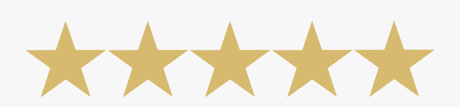 Five Stars, Transparent Clipart