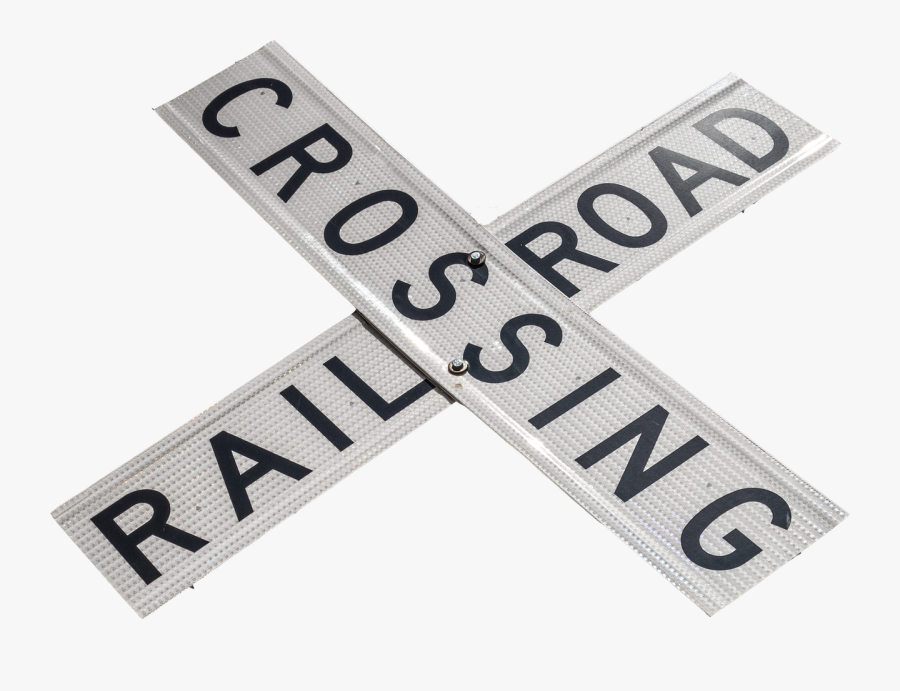 Railroad Crossing Sign Warning Free Picture - Tren Vapor Locomotora De Vapor Railroad Crossing, Transparent Clipart