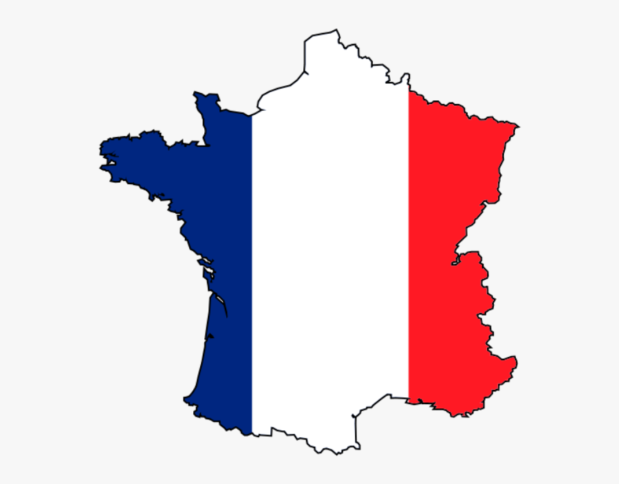 Image Result For French - France Flag Country Shape, Transparent Clipart