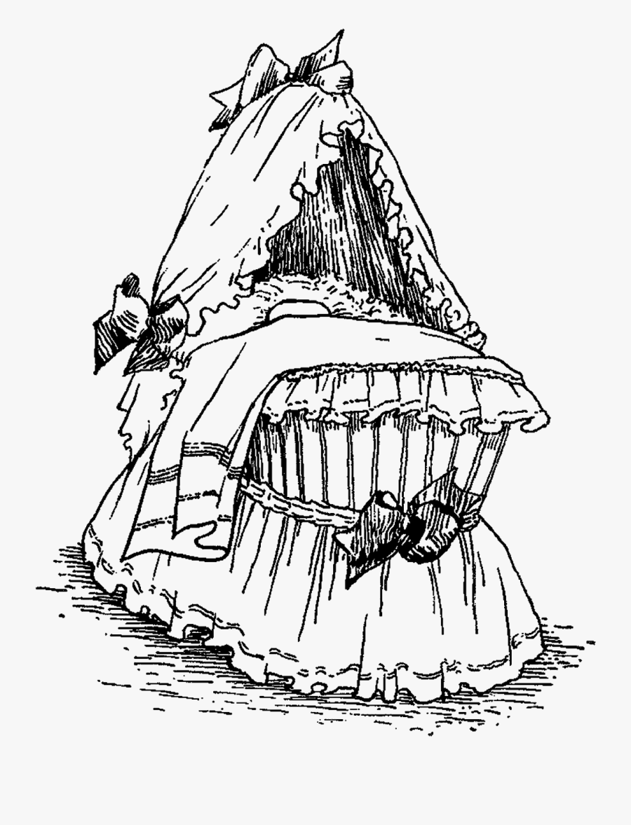 Baby Bassinet Drawing, Transparent Clipart