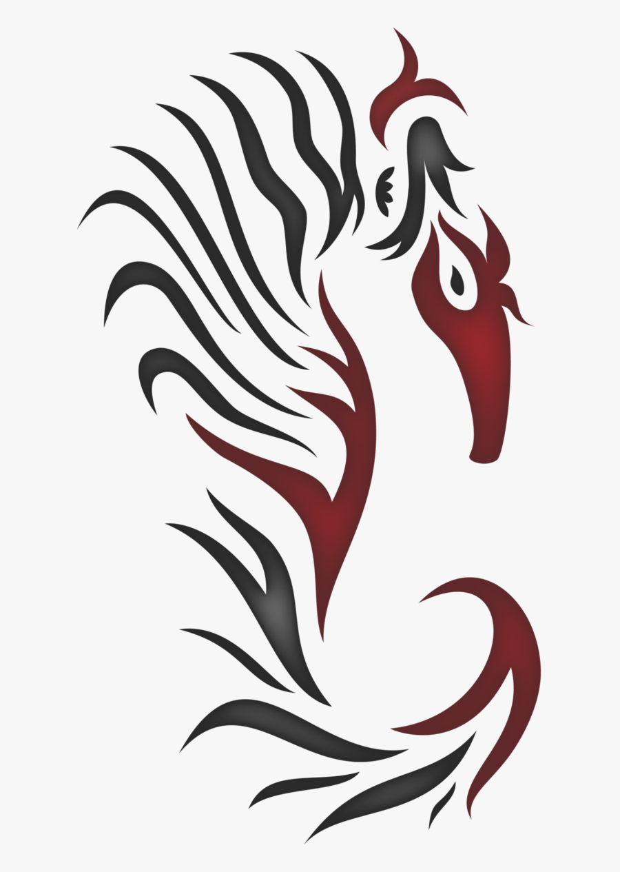 Seahorse Tattoo Tribal, Transparent Clipart