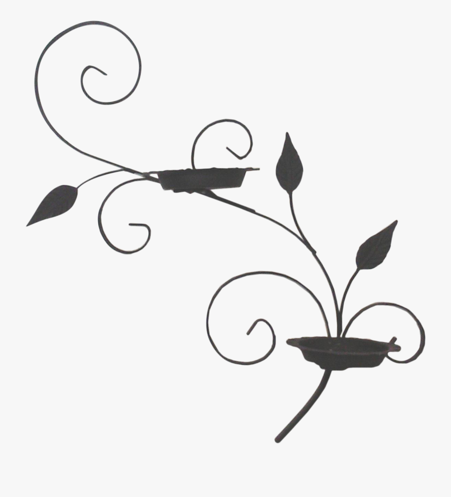 Salterini-style Iron Wall Planter In A Scrolled Design , Free ...