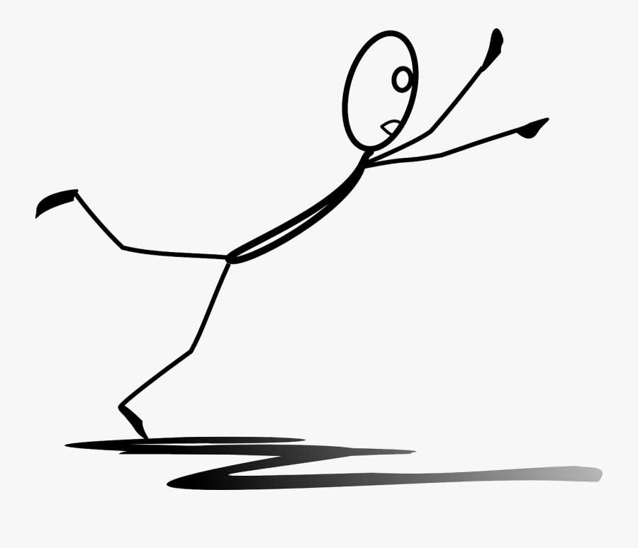 Clipart - Al Falling - Transparent Falling Stick Figure, Transparent Clipart