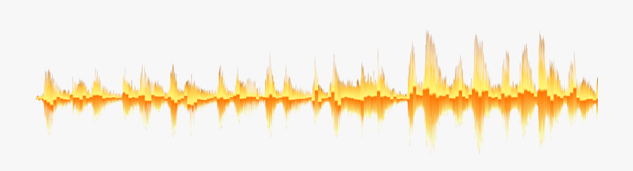 Orange Sound Wave Png, Transparent Clipart