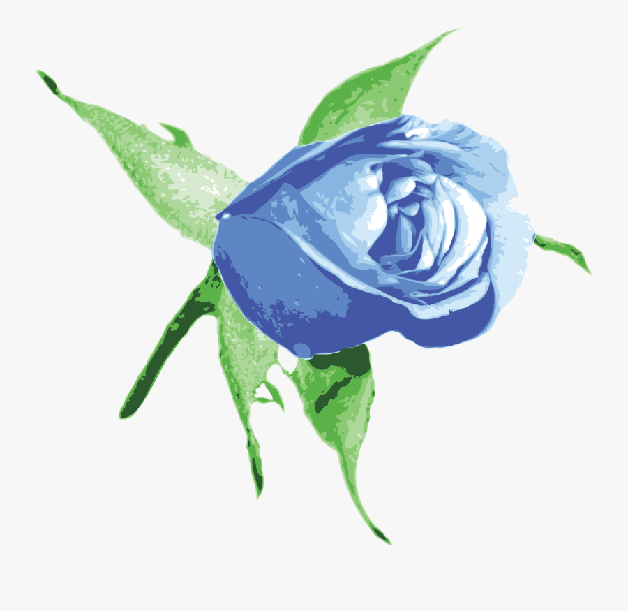 Clipart Raseone Rose Blue - Blue Rose Bud Png, Transparent Clipart
