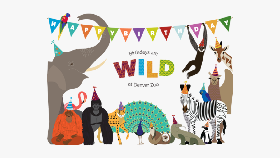 Zoo Clipart Zoo Birthday - Zoo Birthday, Transparent Clipart