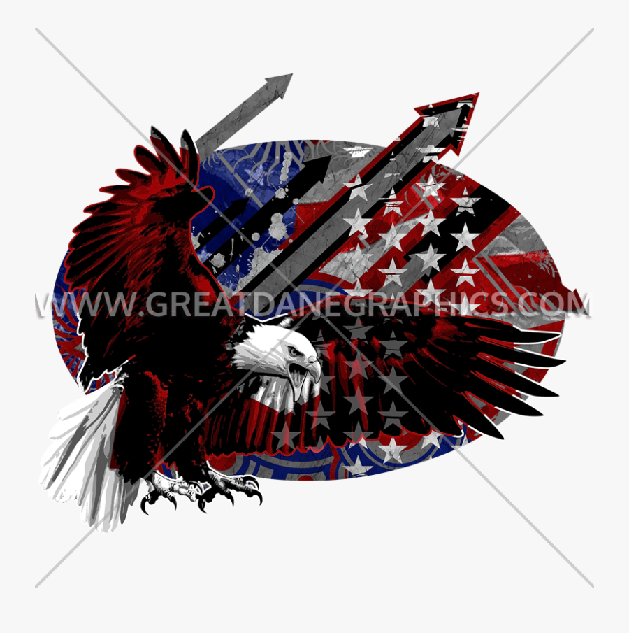 Eagle Arrows Production Ready - Bald Eagle, Transparent Clipart