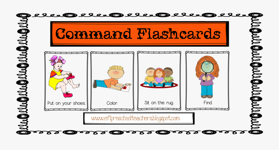 Efl Elementary Teachers Commands The Should Be - Comandos Basicos En Ingles Para Niños, Transparent Clipart